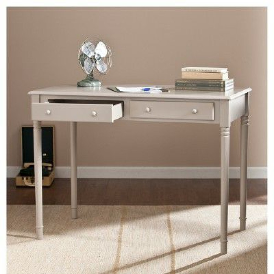 Executive Desks * | 2 Drawer Writing Desk- Aiden Lane