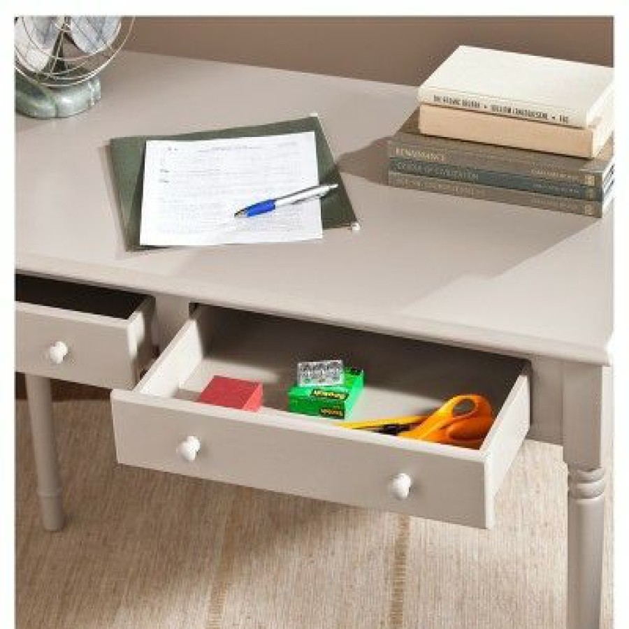 Executive Desks * | 2 Drawer Writing Desk- Aiden Lane