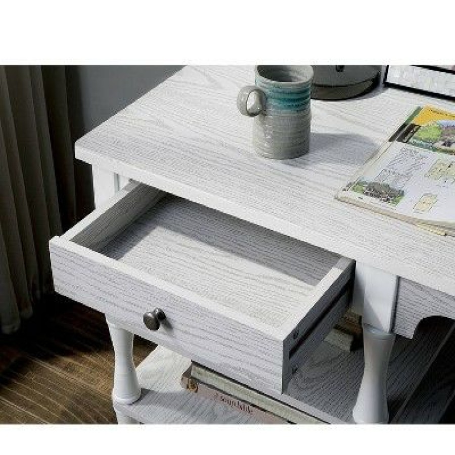 Executive Desks * | Tamador Multi Shelf Computer Desk White Homes: Inside + Out