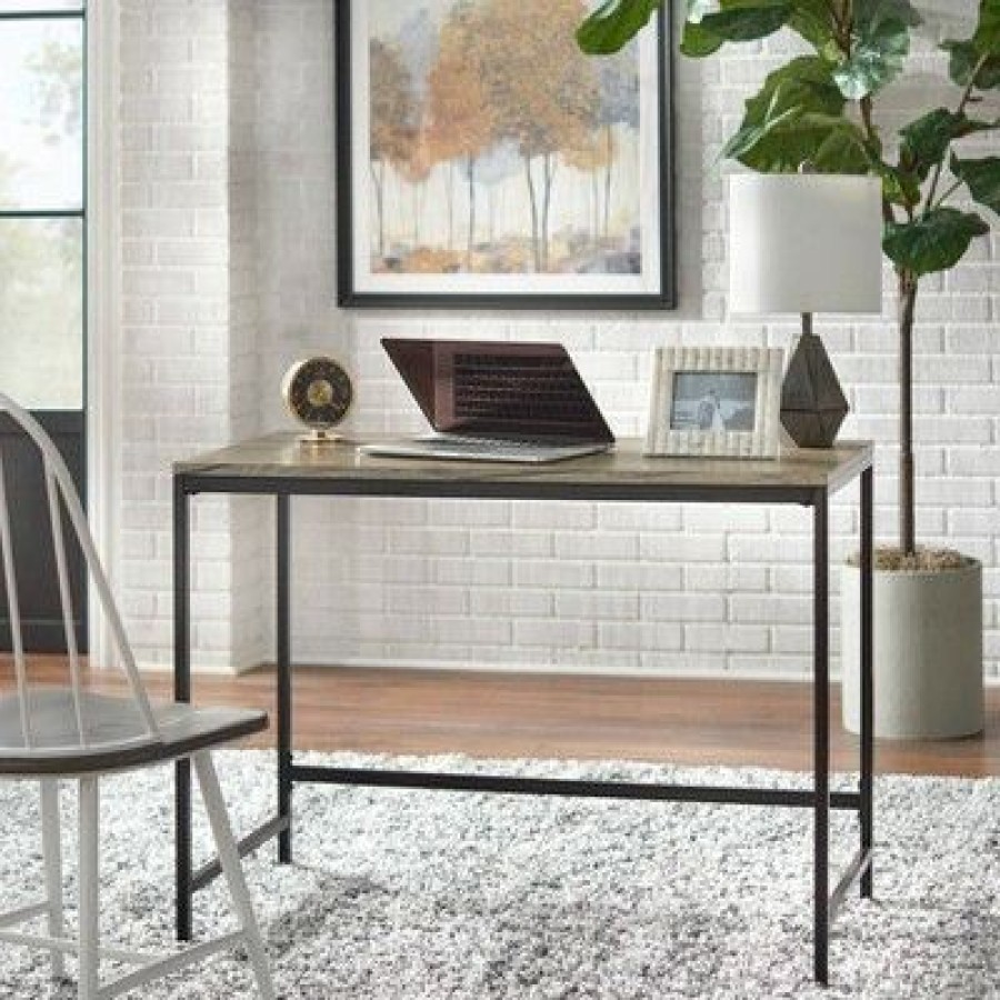 Executive Desks * | Piazza Desk Black/Gray Buylateral