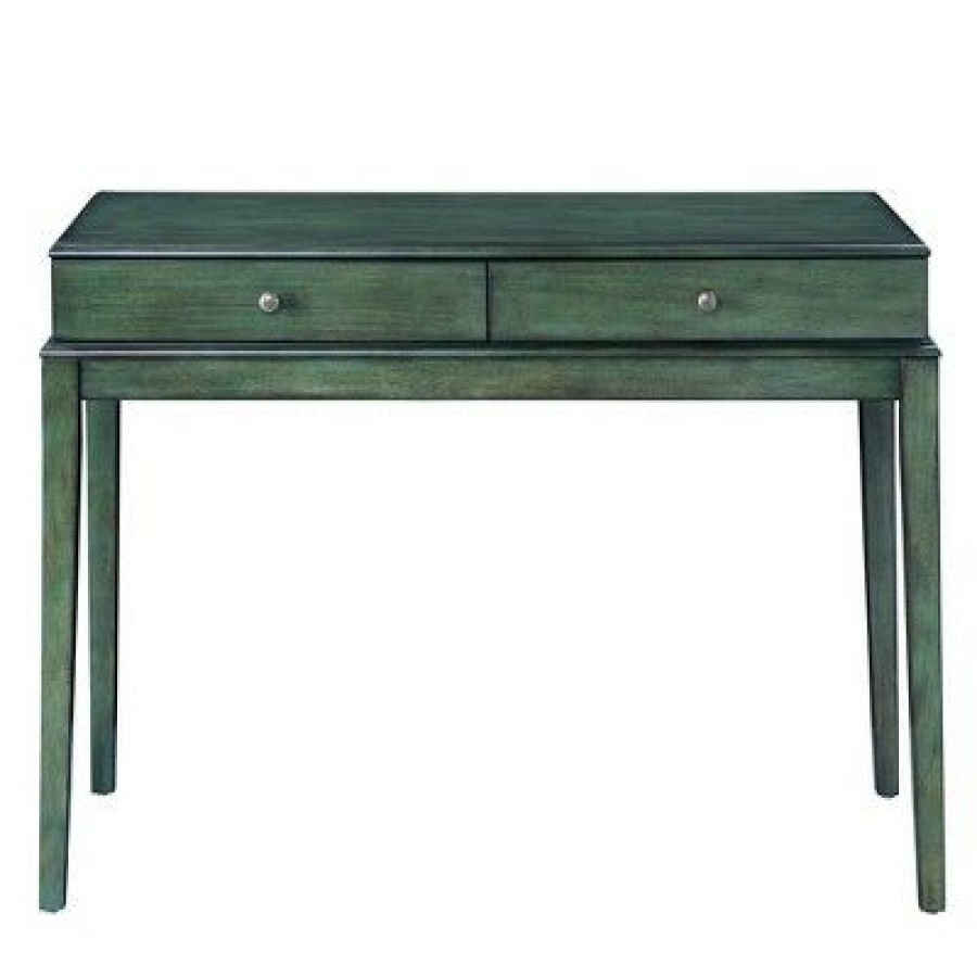 Executive Desks * | Manas Writing Desk Antique Green Acme Furniture