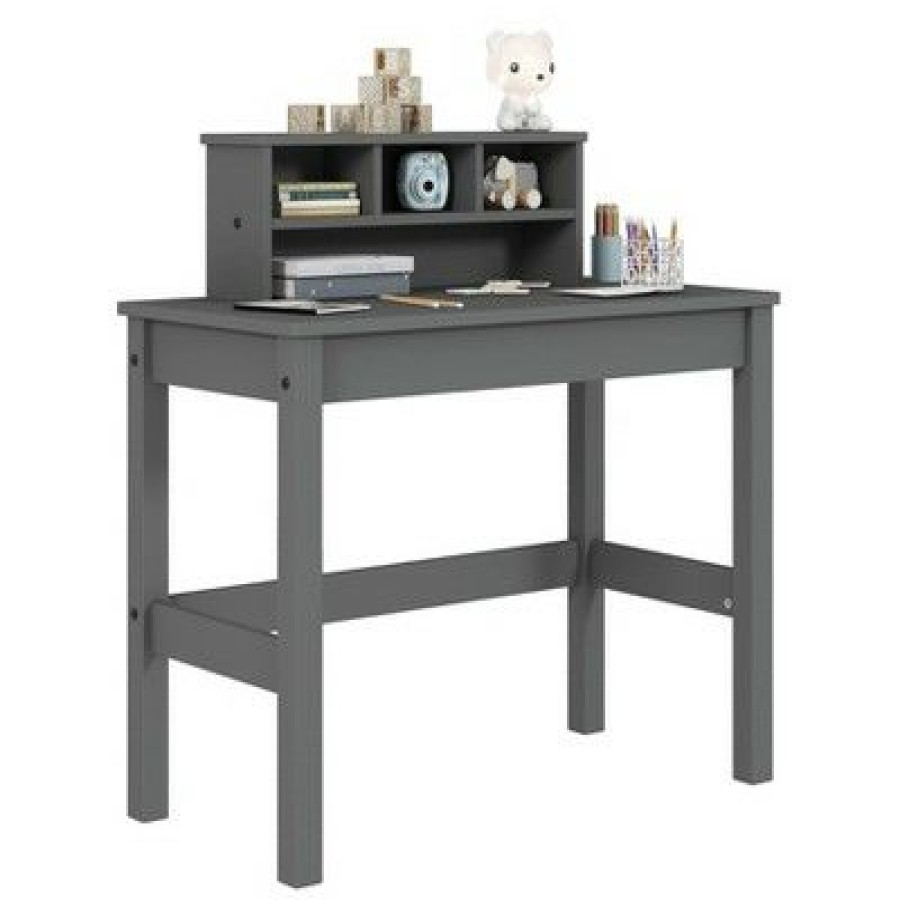 Executive Desks * | Logan Writing Desk Gray Acme Furniture