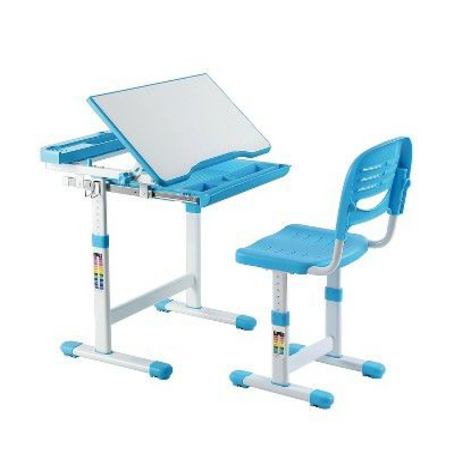 Executive Desks * | Mount-It! 26 Kid'S Desk With Chair Blue (Mi-10202)