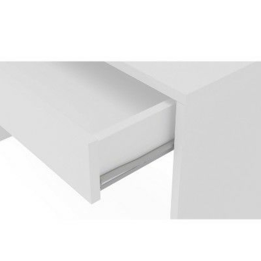 Executive Desks * | Preston 2 Drawer Writing Desk White Chique