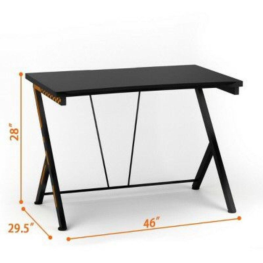 Computer Desks * | Costway Gaming Desk Computer Desk Pc Laptop Table Workstation Home Office Ergonomic New