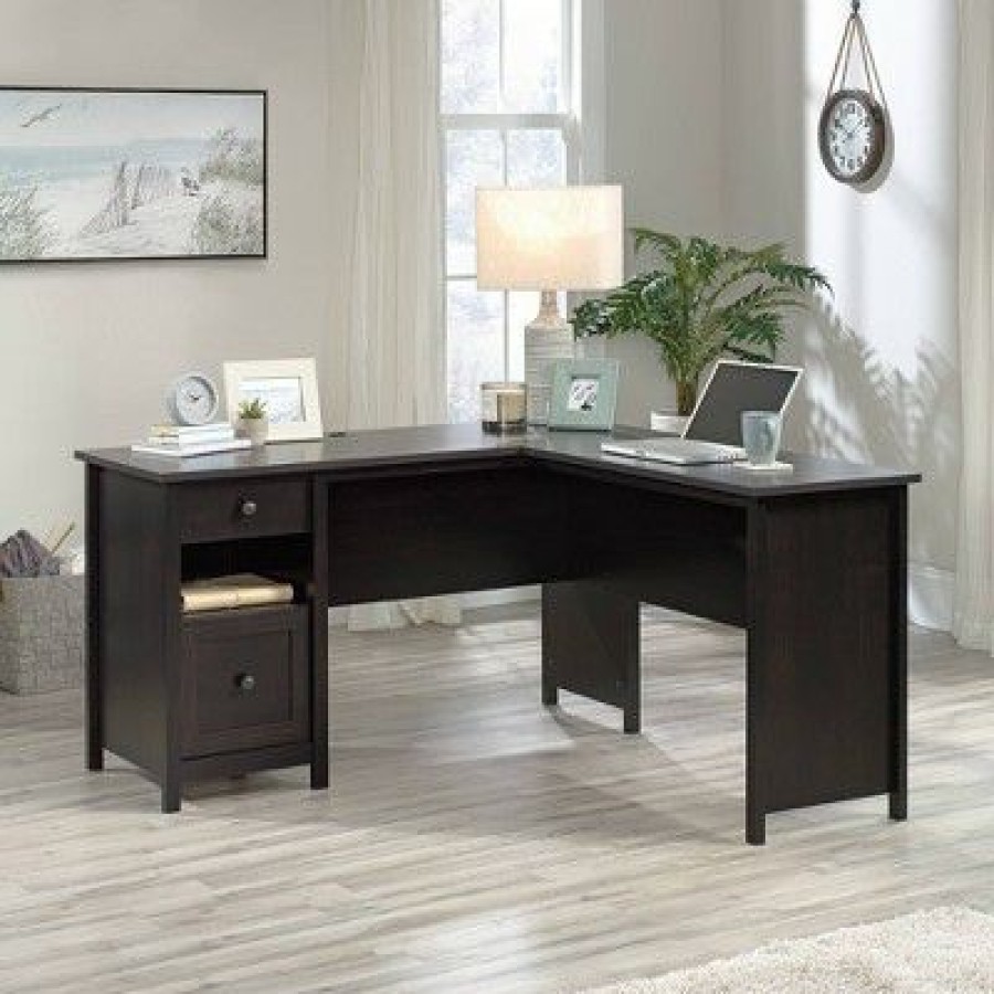 Executive Desks * | County Line L-Shaped Desk With File Drawer Sauder