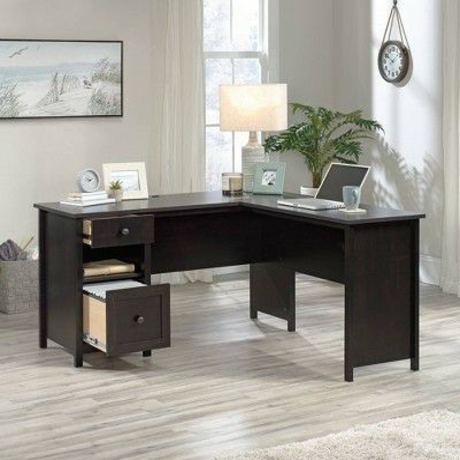 Executive Desks * | County Line L-Shaped Desk With File Drawer Sauder