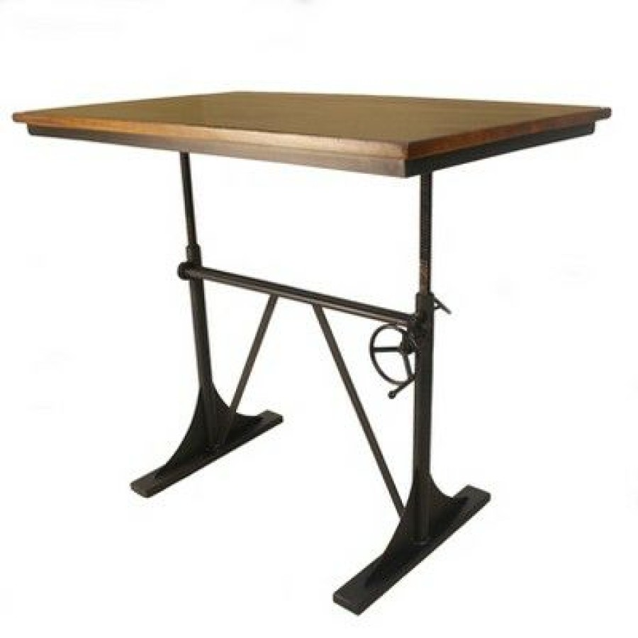 Executive Desks * | Carolina Chair & Table Miller Sit Or Stand Adjustable Desk Black Carolina Chair & Table