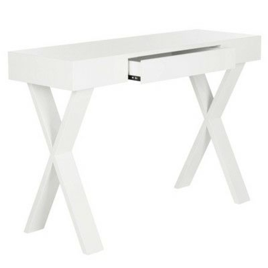 Executive Desks * | Alessia Vanity Desk White Safavieh