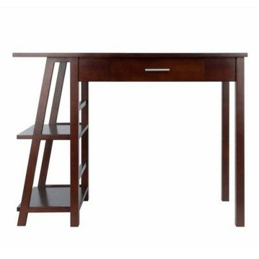 Executive Desks * | Aldric Writing Desk Walnut Winsome