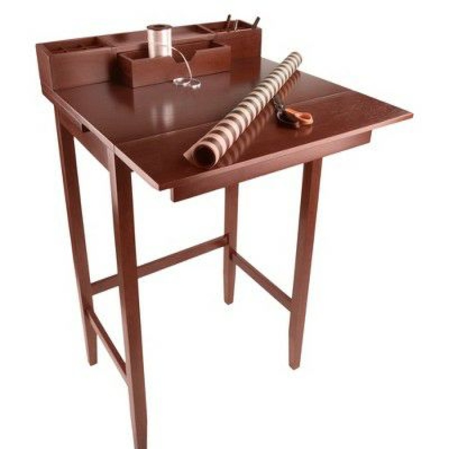 Executive Desks * | Archie High Desk Walnut Winsome