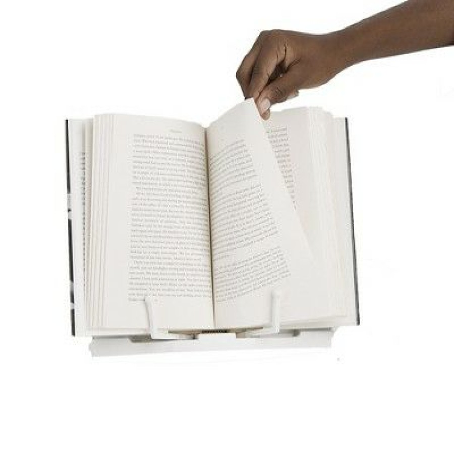 Computer Desks * | Mind Reader Portable Bookstand, White