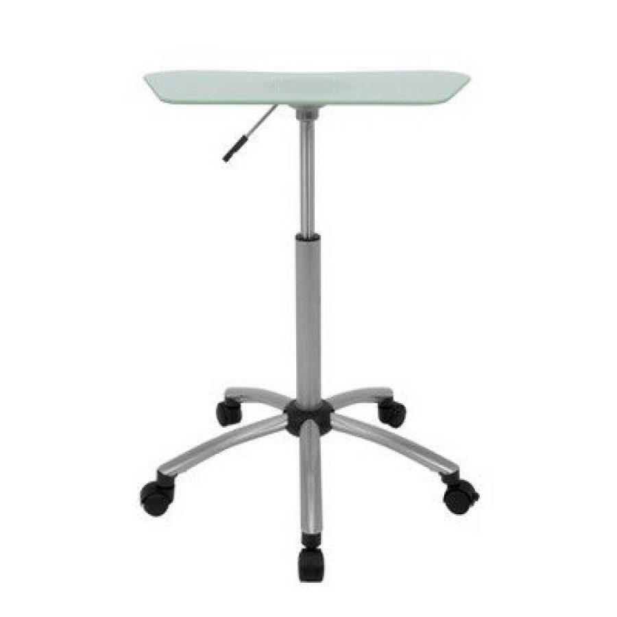 Computer Desks * | Computer Stand Light Silver Studio Designs