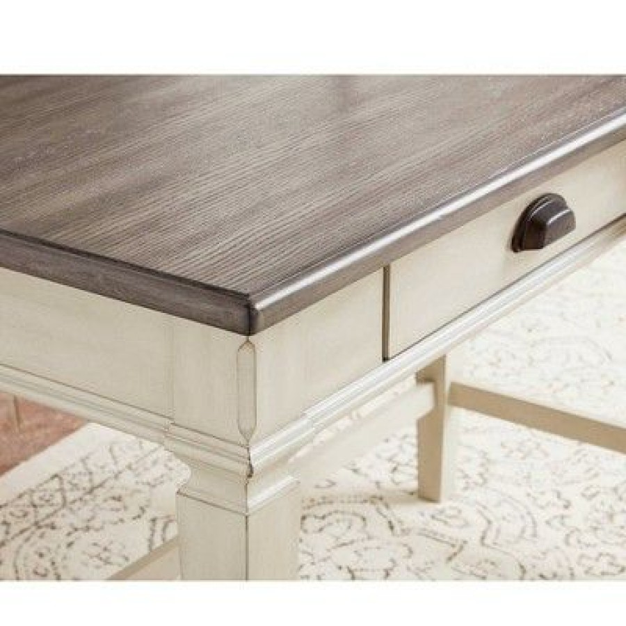 Executive Desks * | Atwood Farmhouse Writing Desk White Martin Furniture