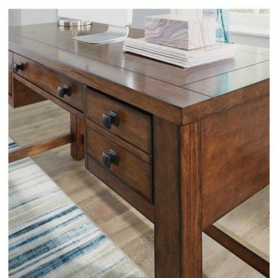 Executive Desks * | Tahoe Executive Writing Desk Aged Maple Home Styles