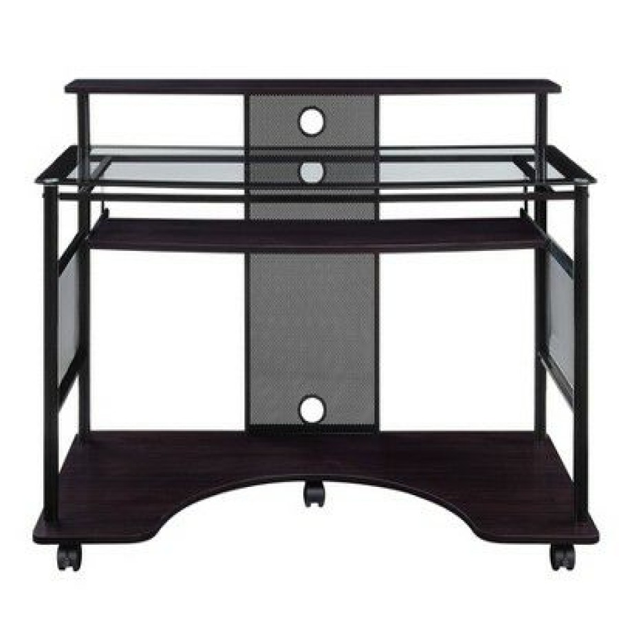 Computer Desks * | Vision Multimedia Desk Black Osp Home Furnishings