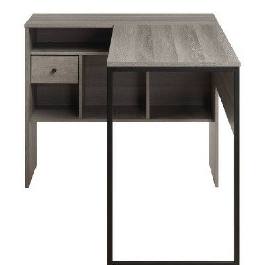 Executive Desks * | L Shaped Desk Hagney Lane Farm Oak Osp Home Furnishings