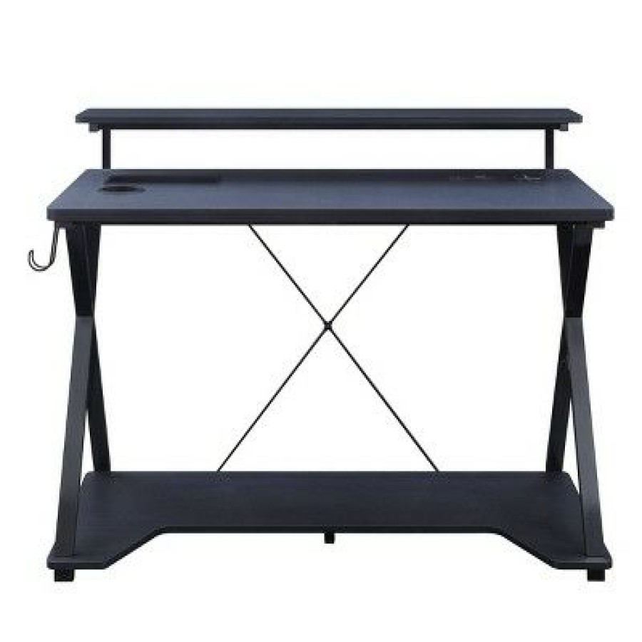 Computer Desks * | Checkpoint Gaming Desk Black Osp Home Furnishings