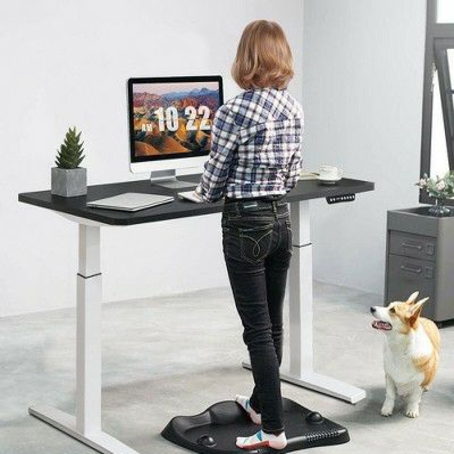 Executive Desks * | Costway Electric 55"X28" Standing Desk Adjustable Sit To Stand W/ Controller