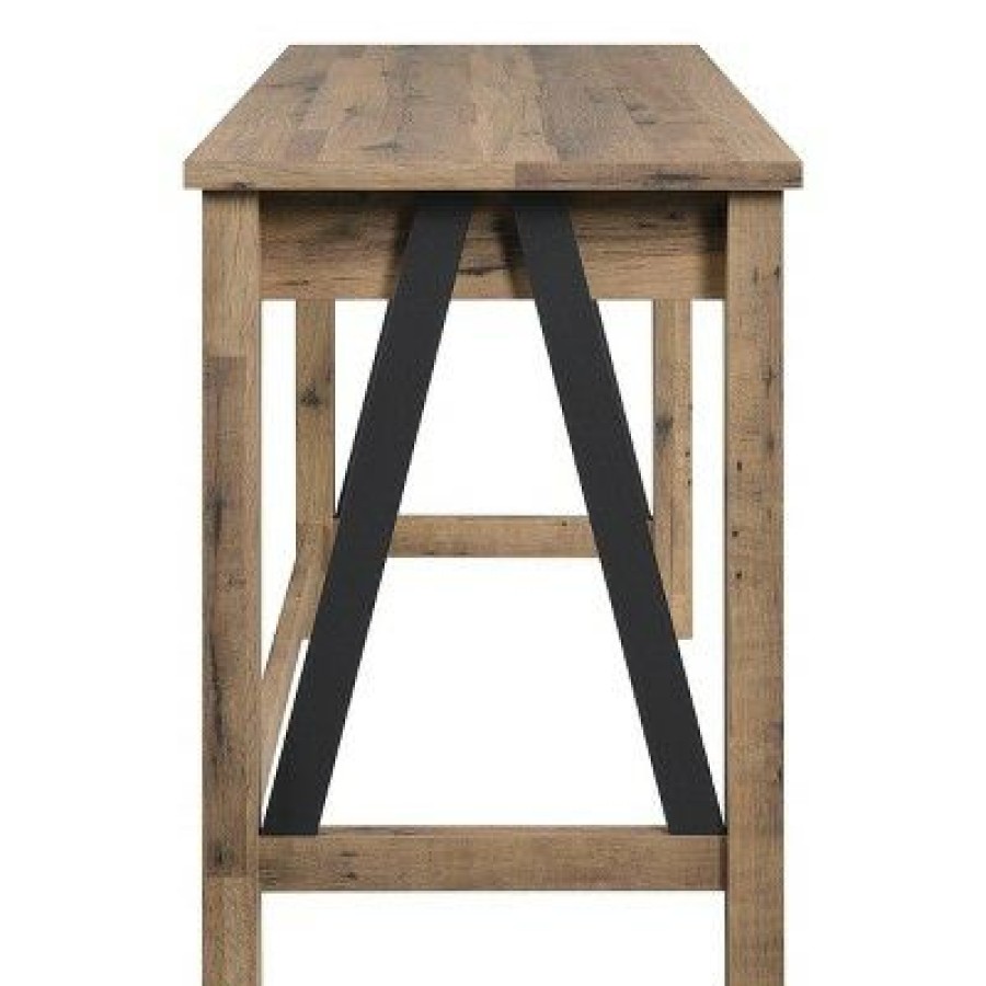 Executive Desks * | Quinton Writing Desk With Drawer Salvage Oak Osp Home Furnishings