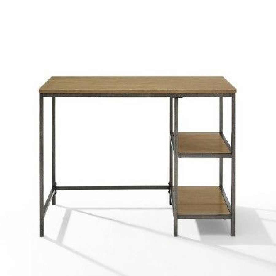 Executive Desks * | Brooke Desk Washed Oak Crosley