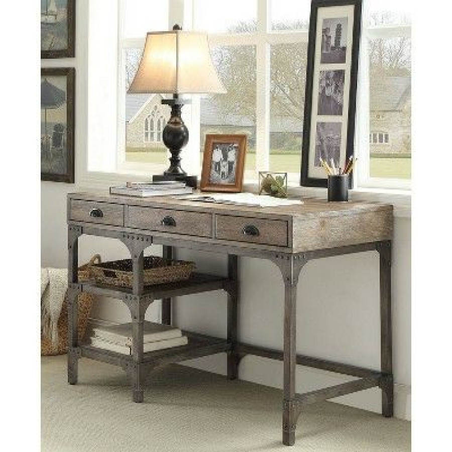 Executive Desks * | Writing Desk Oak Acme Furniture