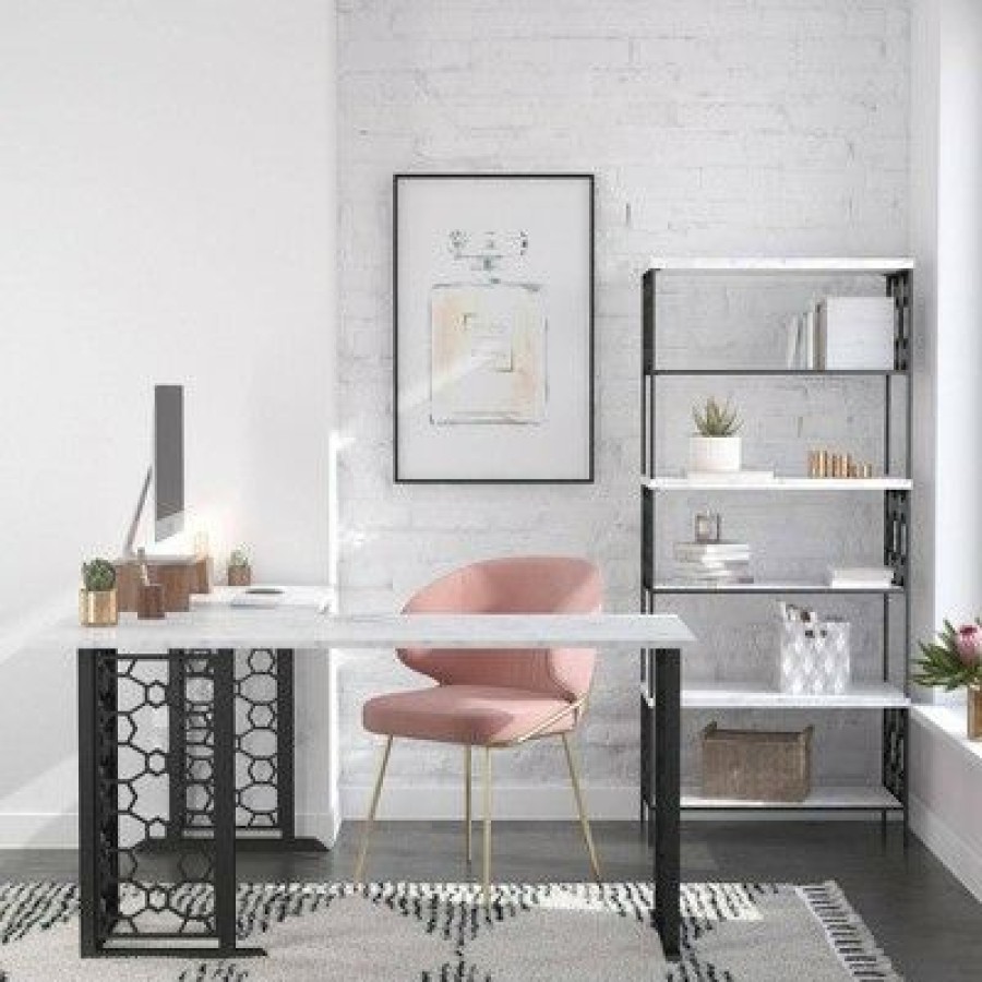 Executive Desks * | Ella L Desk Cosmoliving By Cosmopolitan