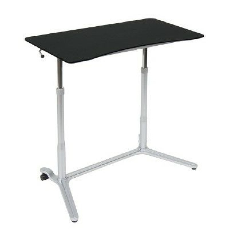 Executive Desks * | Element Sit-Stand Height Adjustable Desk Silver/Black Studio Designs