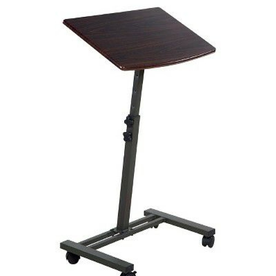 Computer Desks * | Onespace 50-Jn02 Angle And Height Adjustable Mobile Laptop Computer Desk, Single Surface