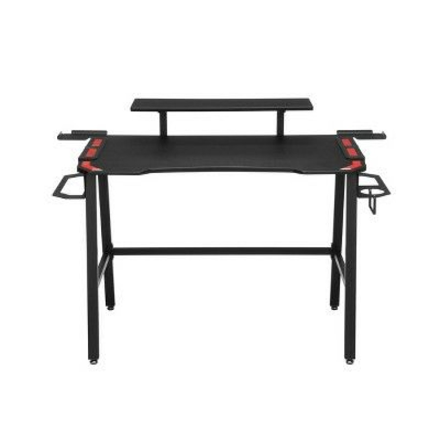 Computer Desks * | 1010 Gaming Computer Desk Red Respawn