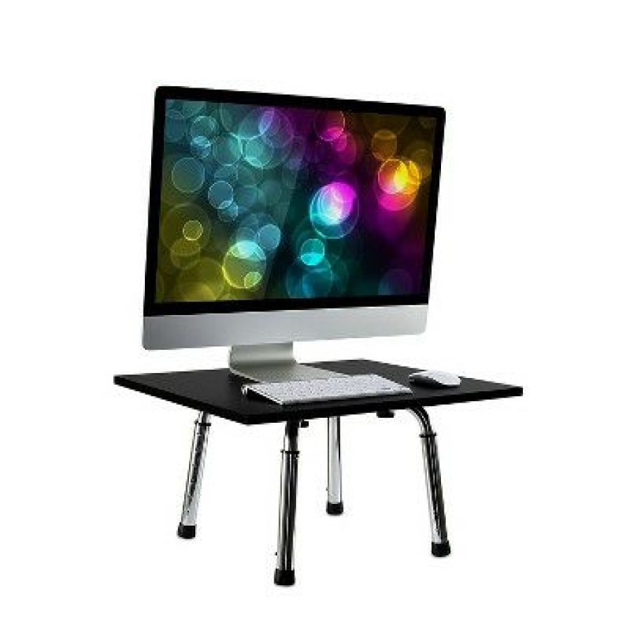 Executive Desks * | Mount-It! 18 Standing Desk Height Adjustable Tabletop Converter Black (Mi-7932)