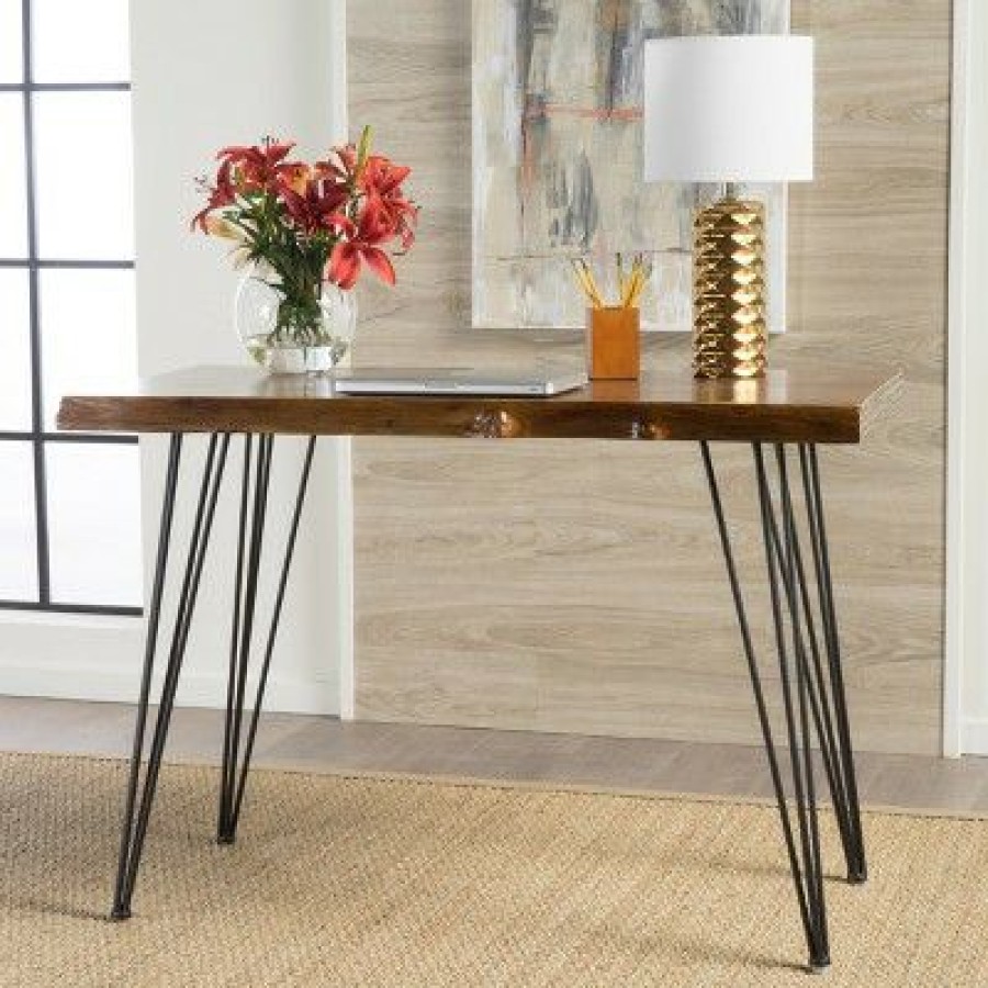 Executive Desks * | Remington Live Edge Desk Natural Christopher Knight Home