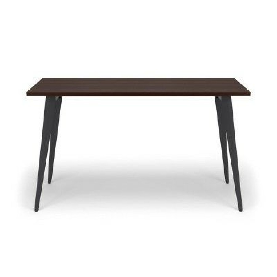 Executive Desks * | 55 Executive Desk With Angled Metal Legs Hon Basyx