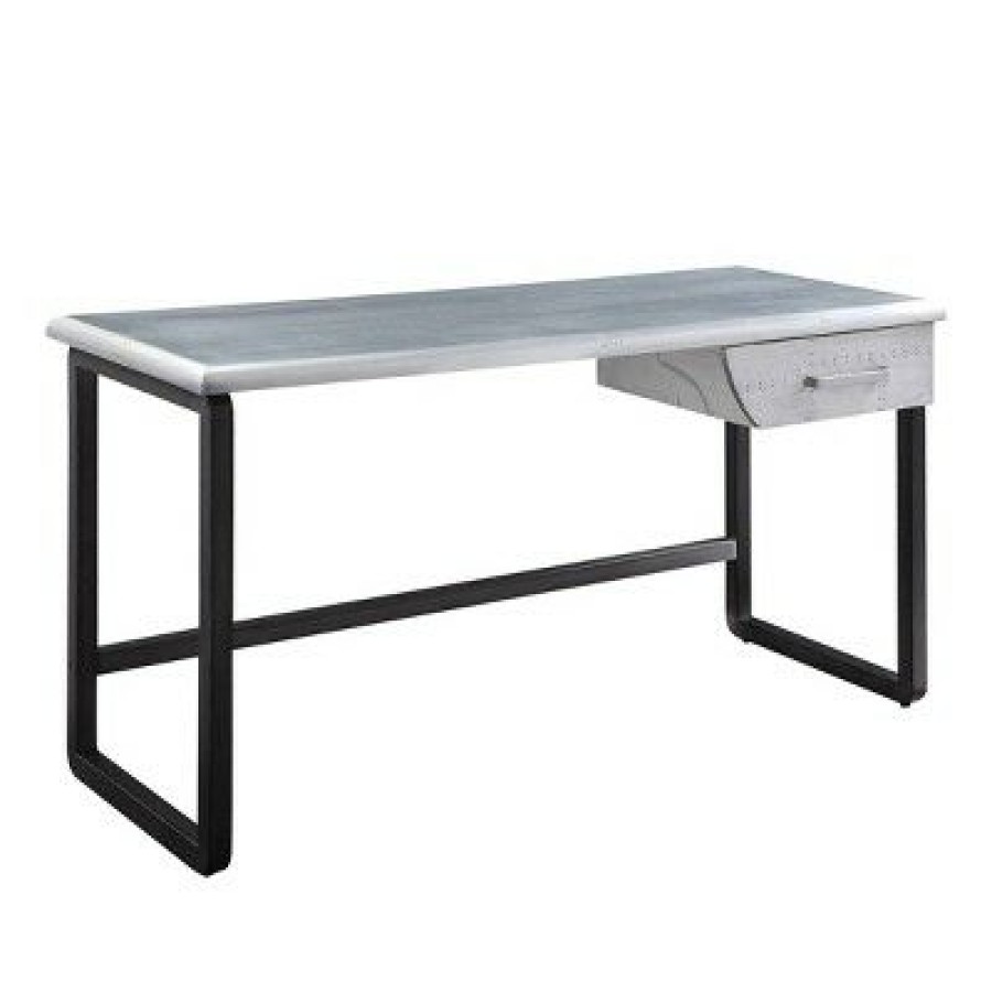 Executive Desks * | Brancaster Desk Aluminum Acme Furniture