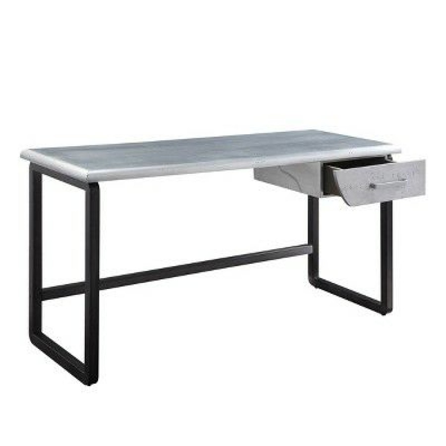 Executive Desks * | Brancaster Desk Aluminum Acme Furniture