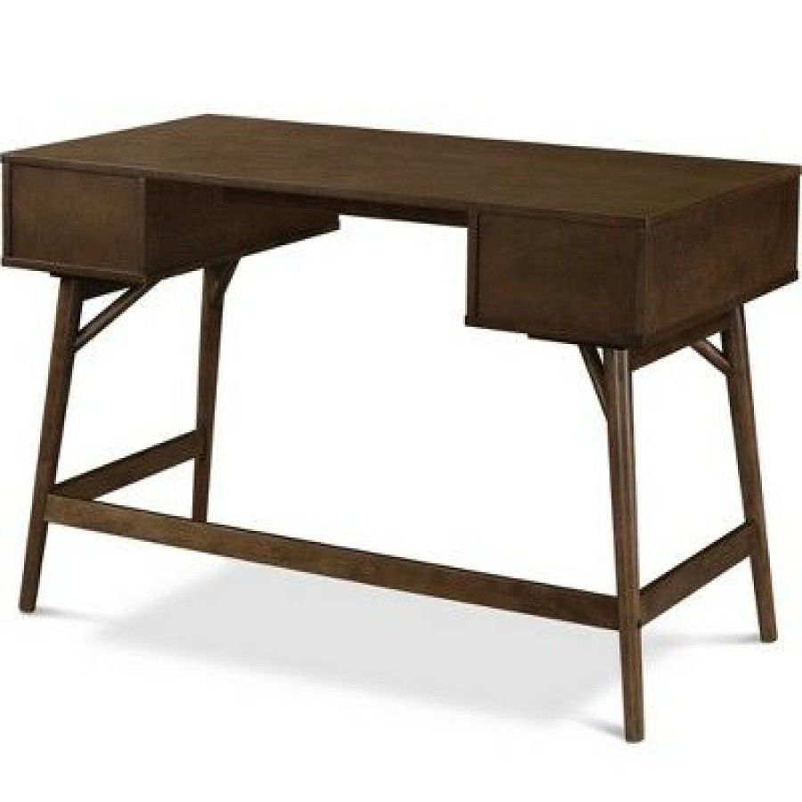 Executive Desks * | Sutton Writing Desk Brown Adore Decor