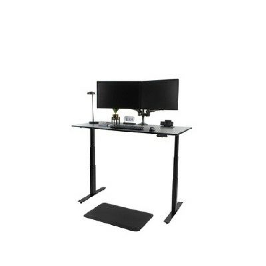 Executive Desks * | Laminate Top Standing Desk With Metal Legs Standdesk /Silver