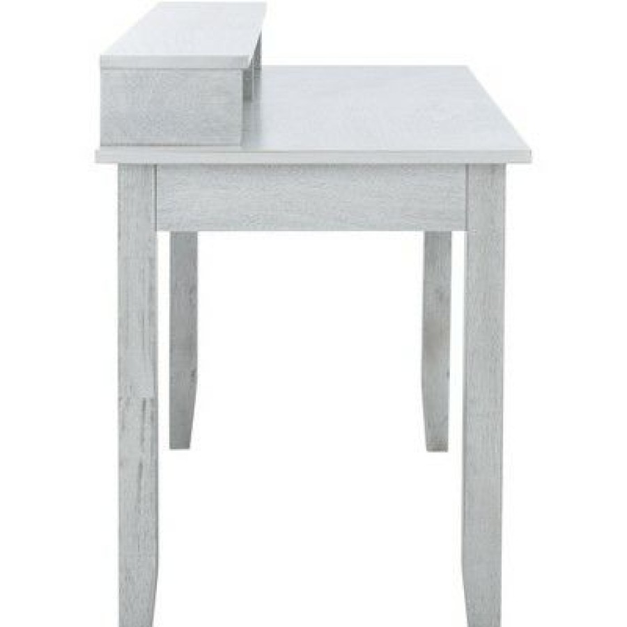 Executive Desks * | Winsome 2 Drawer Desk Dark Grey Safavieh