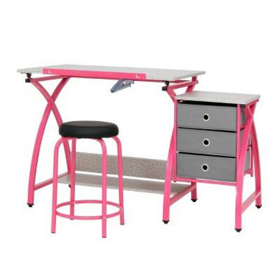 Drafting Tables * | 2Pc Canvas & Color Adjustable Top Center Studio Designs