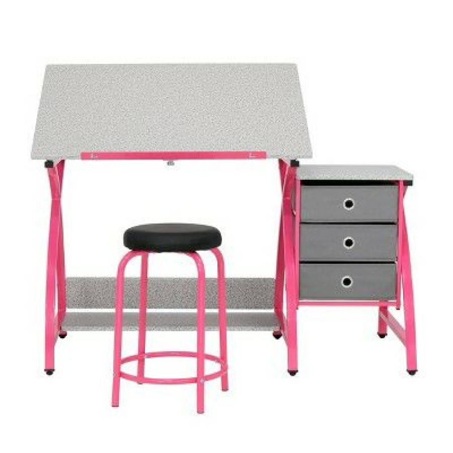 Drafting Tables * | 2Pc Canvas & Color Adjustable Top Center Studio Designs