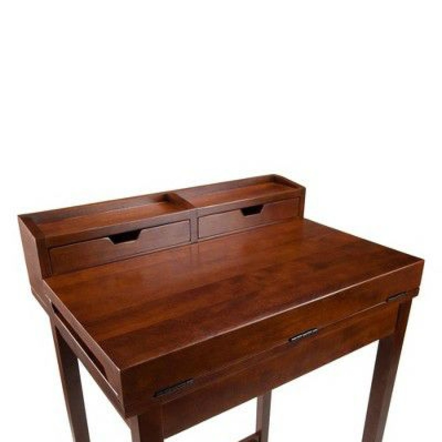 Executive Desks * | Brighton High Desk Walnut Winsome