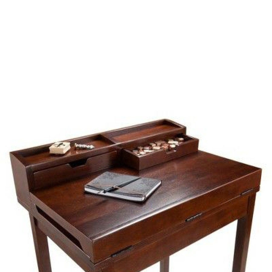 Executive Desks * | Brighton High Desk Walnut Winsome