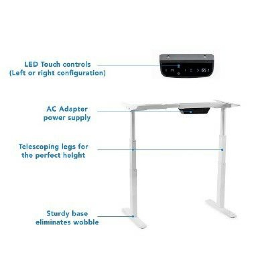 Executive Desks * | Mount-It! Electric Standing Desk Frame Motorized Stand-Up Desk Height Adjustable Sit-Stand Frame