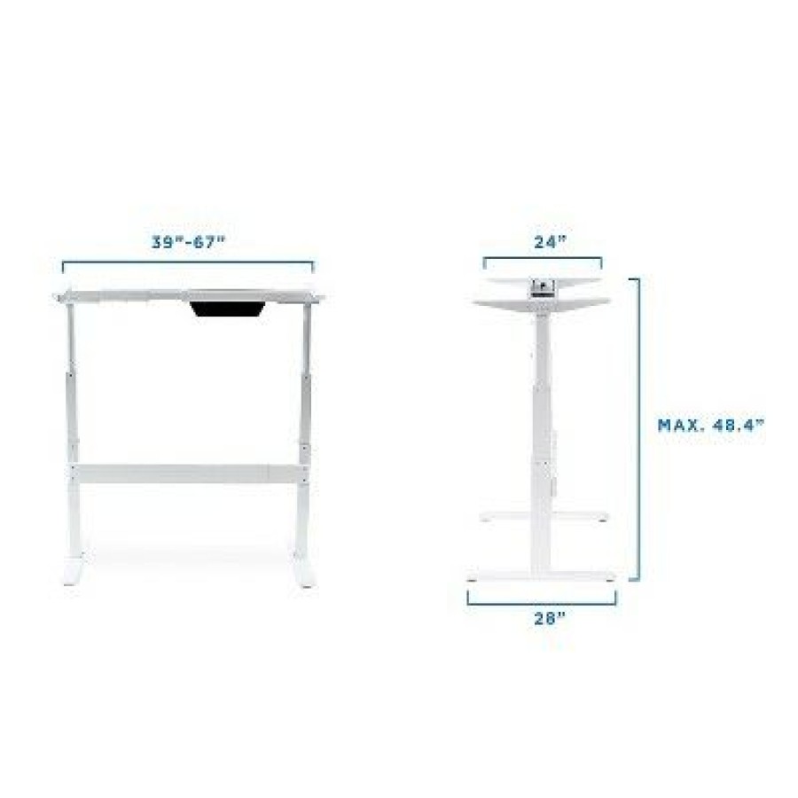 Executive Desks * | Mount-It! Electric Standing Desk Frame Motorized Stand-Up Desk Height Adjustable Sit-Stand Frame