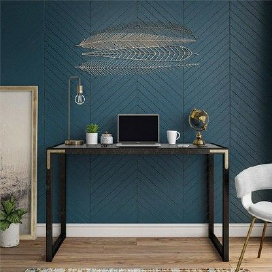 Executive Desks * | Bel Air Writing Desk Black Cosmoliving By Cosmopolitan