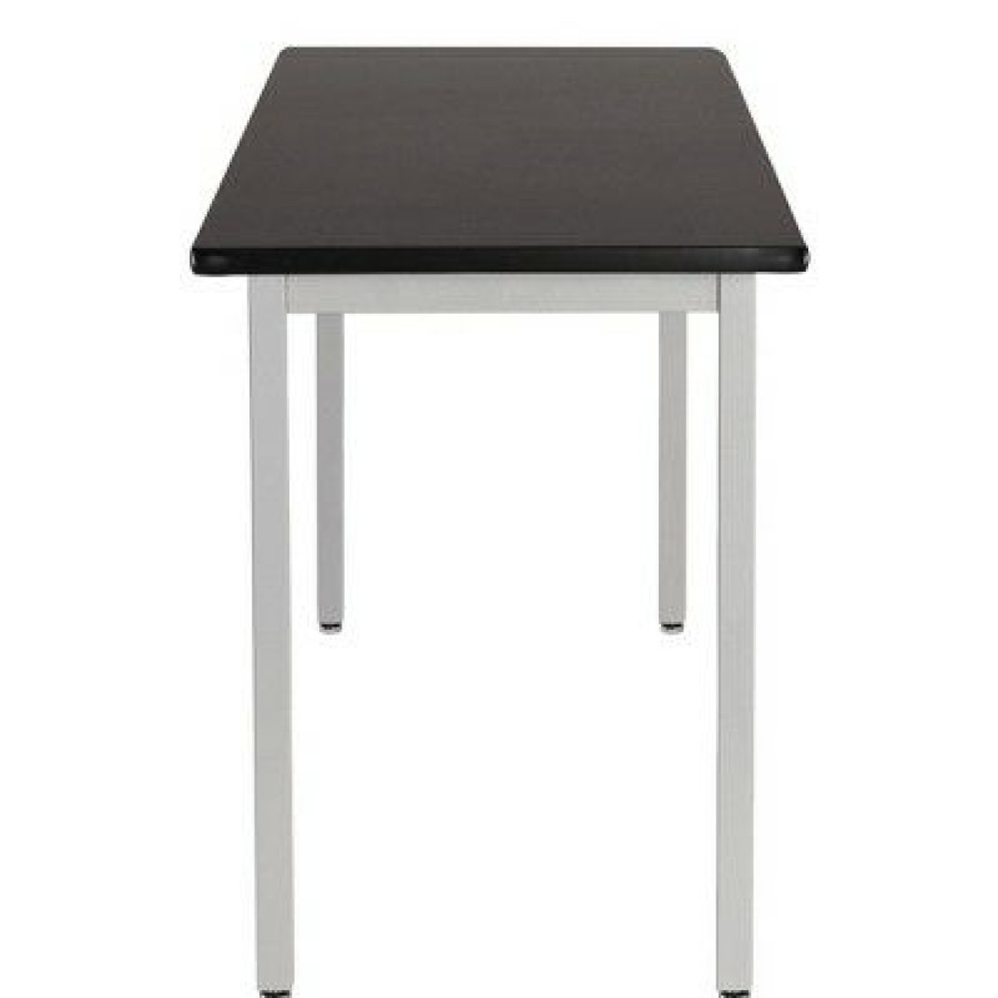 Drafting Tables * | Heavy Duty Table Gray Frame/Black Top National Public Seating