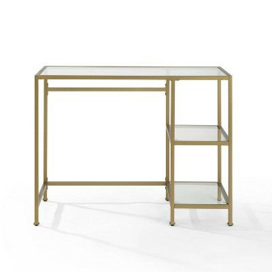 Executive Desks * | Aimee Desk Gold Crosley