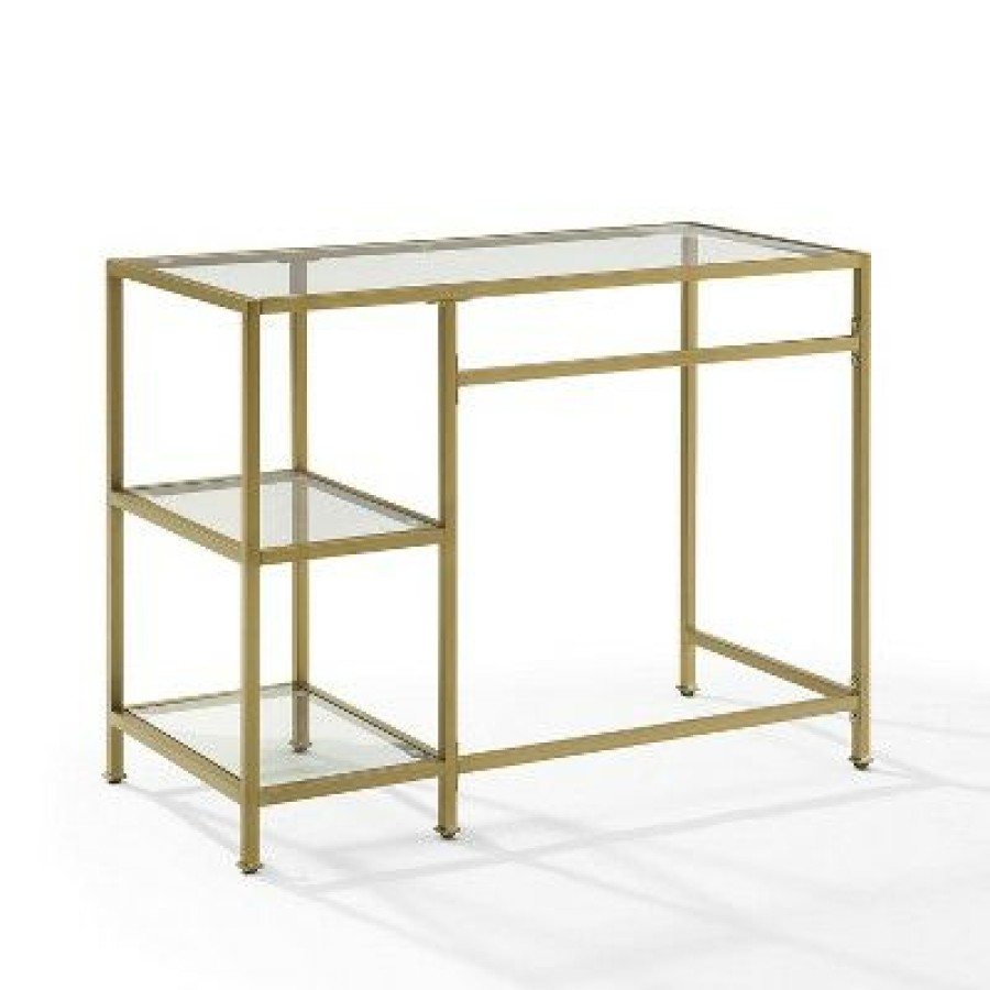 Executive Desks * | Aimee Desk Gold Crosley