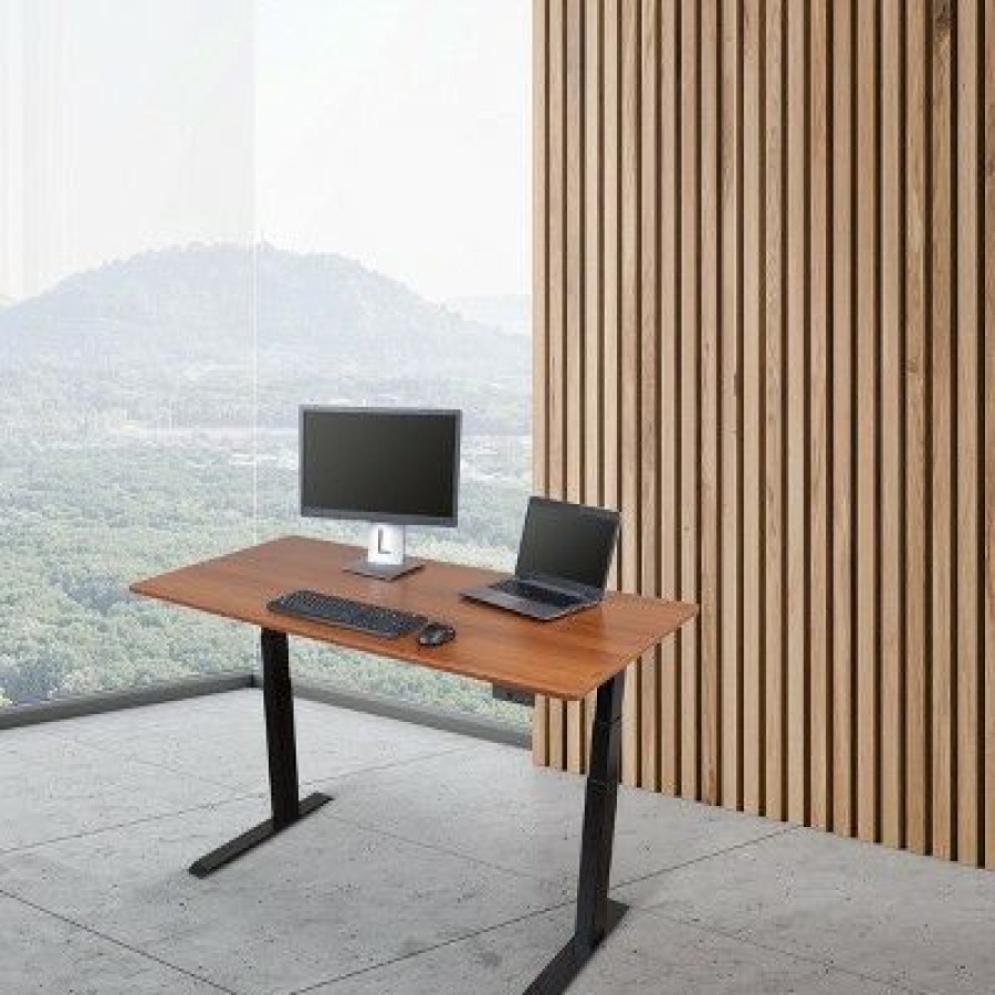 Executive Desks * | Stand Up Desk Store Dual Motor Electric Adjustable Height Standing Desk With Ez Assemble Steel Frame