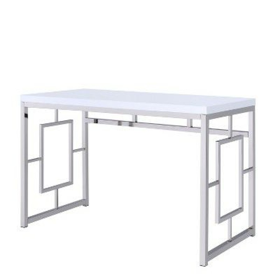 Executive Desks * | Steve Silver Co. Contemporary Adina Desk White Steve Silver